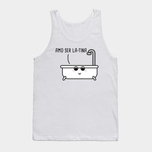 Amo Ser Latina Spanish Pun Tank Top